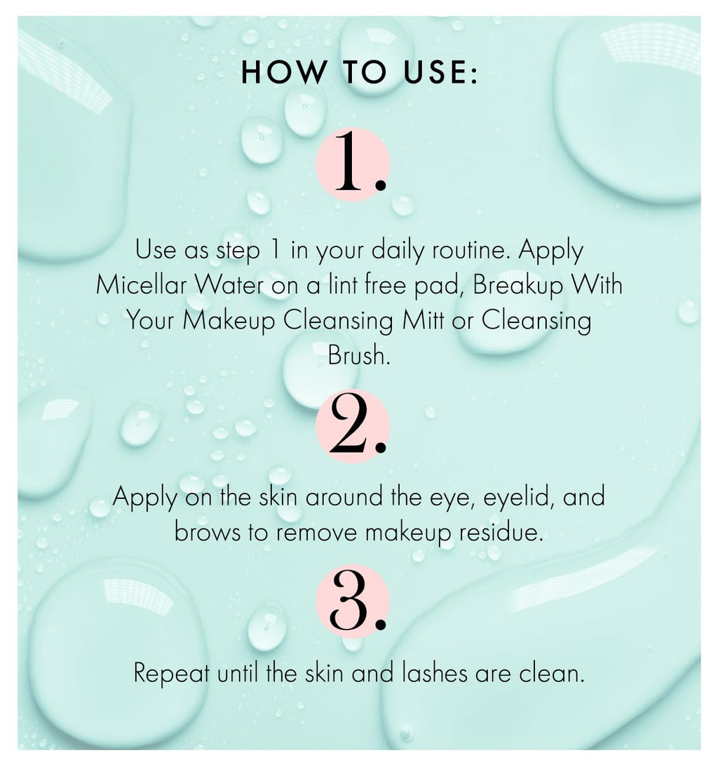 LBLA Be Naked - Restorative Micellar Water for Daily Lash and Eye Area Cleaning - Lashbox LA Hydrating, Gentle Lash Bath for Deep Cleaning, Makeup Removal and Longer Retention