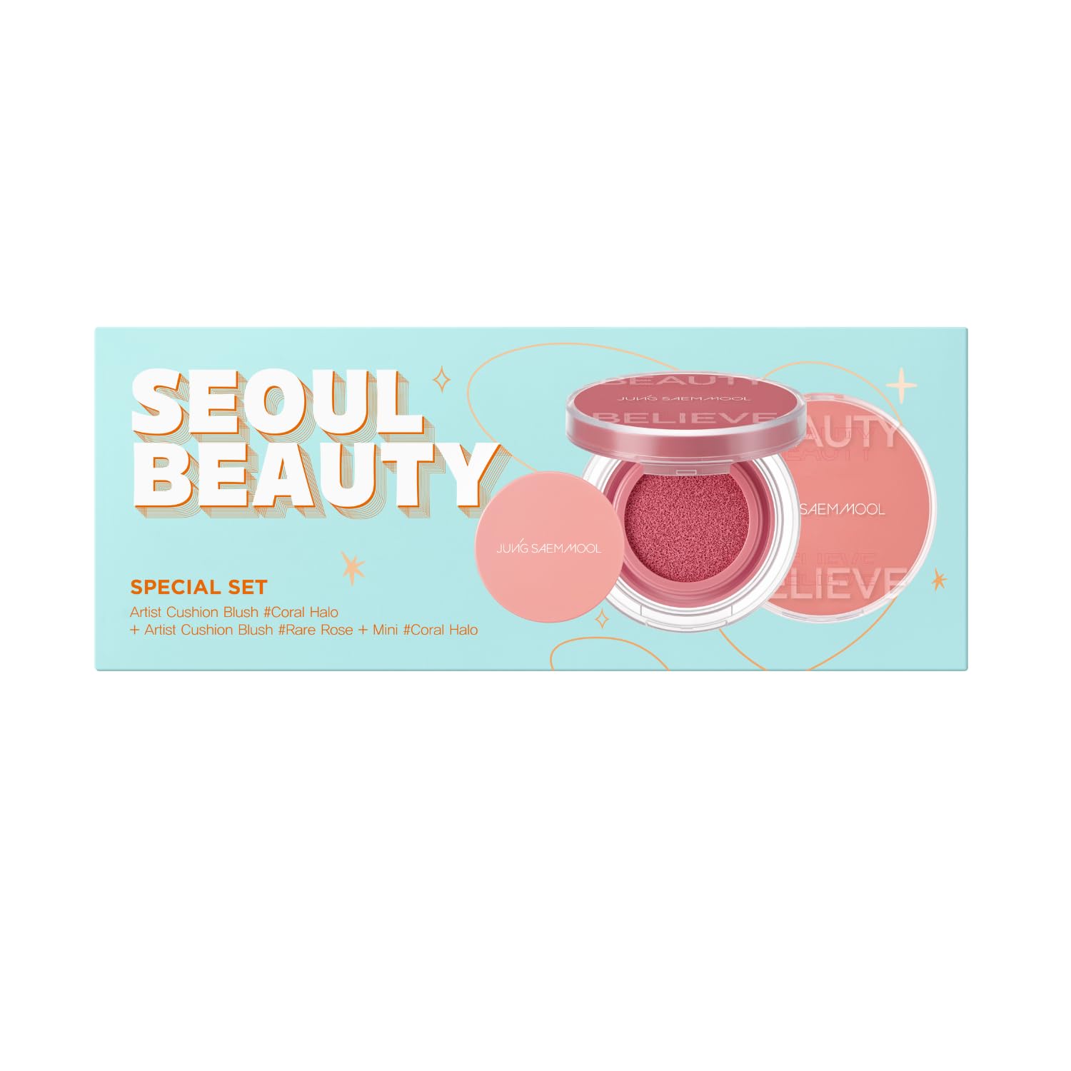 JUNG SAEM MOOL Artist Cushion Blush | Easy to Blend with Puff, Buildable Liquid Blush for Cheeks with a Natural & Matte Finish, Korean Makeup (Blur | Nutty Rose)