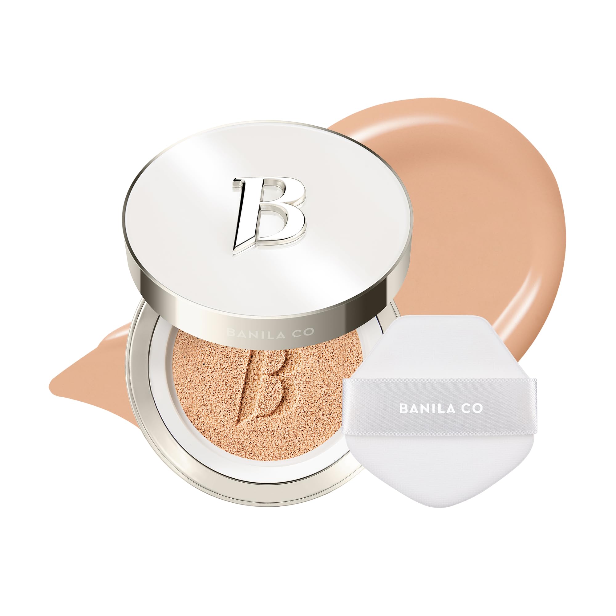 BANILA CO Covericious Ultimate Cover Cushion | Pore Blurring & Seamless Finish | Up to 100HR Long-Wear Matte Foundation | 20 Inclusive Shades | Korean Cushion Foundation (14g / 0.49 oz), 23N MEDIUM