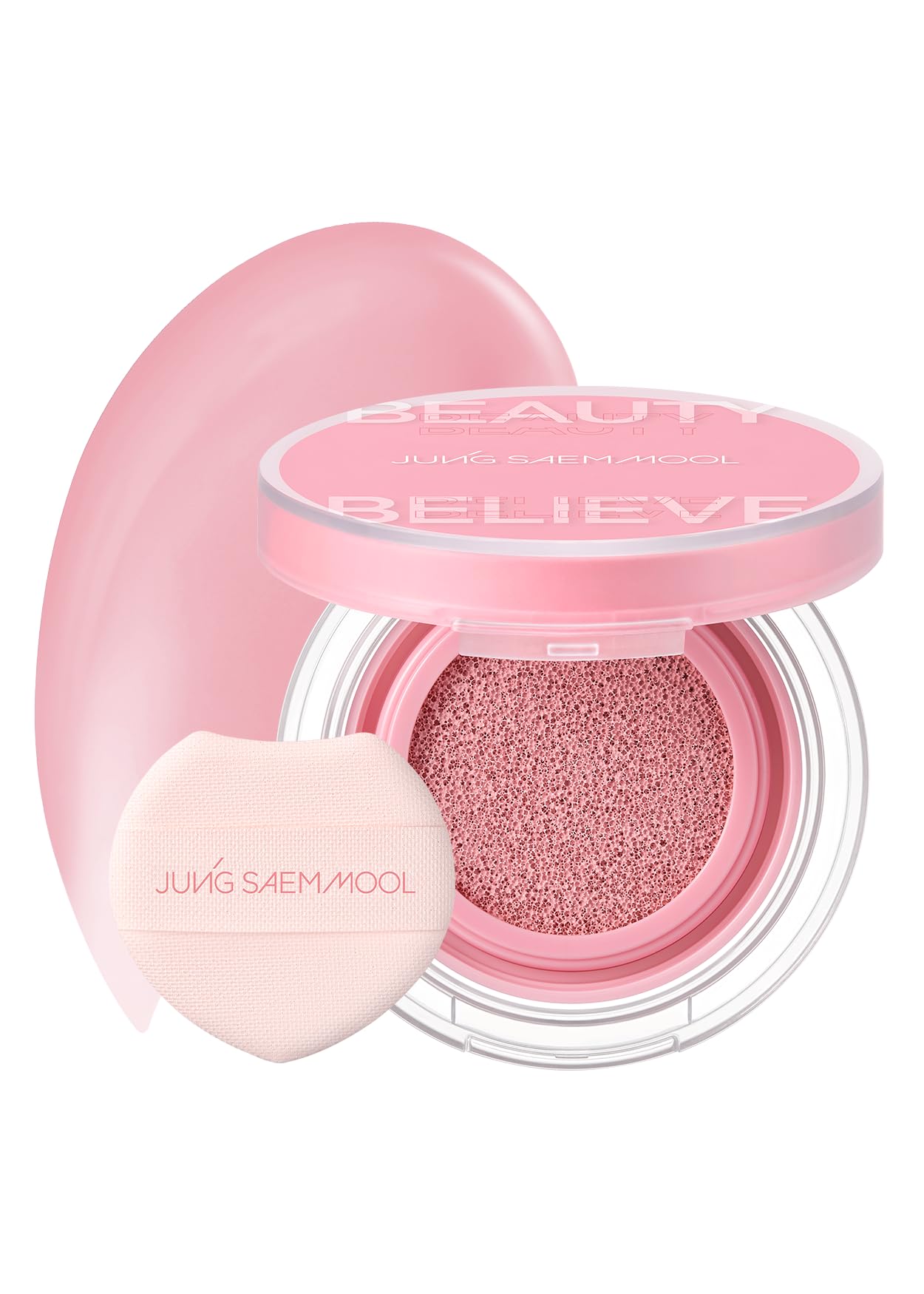 JUNG SAEM MOOL Artist Cushion Blush | Easy to Blend with Puff, Buildable Liquid Blush for Cheeks with a Natural & Matte Finish, Korean Makeup (Blur | Nutty Rose)