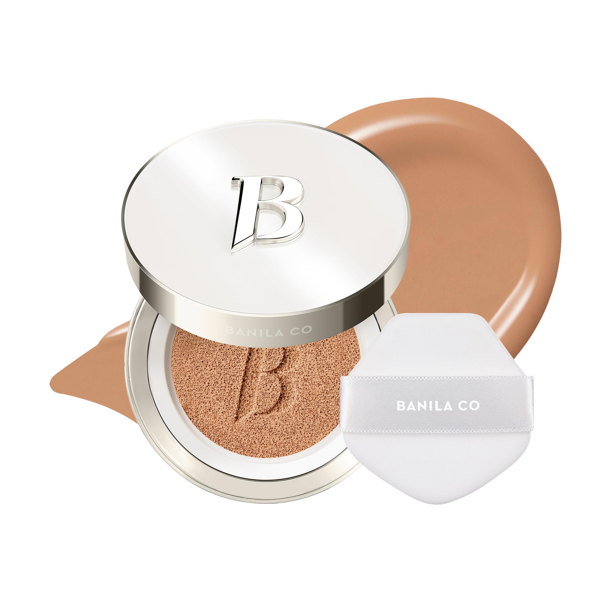 BANILA CO Covericious Ultimate Cover Cushion | Pore Blurring & Seamless Finish | Up to 100HR Long-Wear Matte Foundation | 20 Inclusive Shades | Korean Cushion Foundation (14g / 0.49 oz), 23N MEDIUM