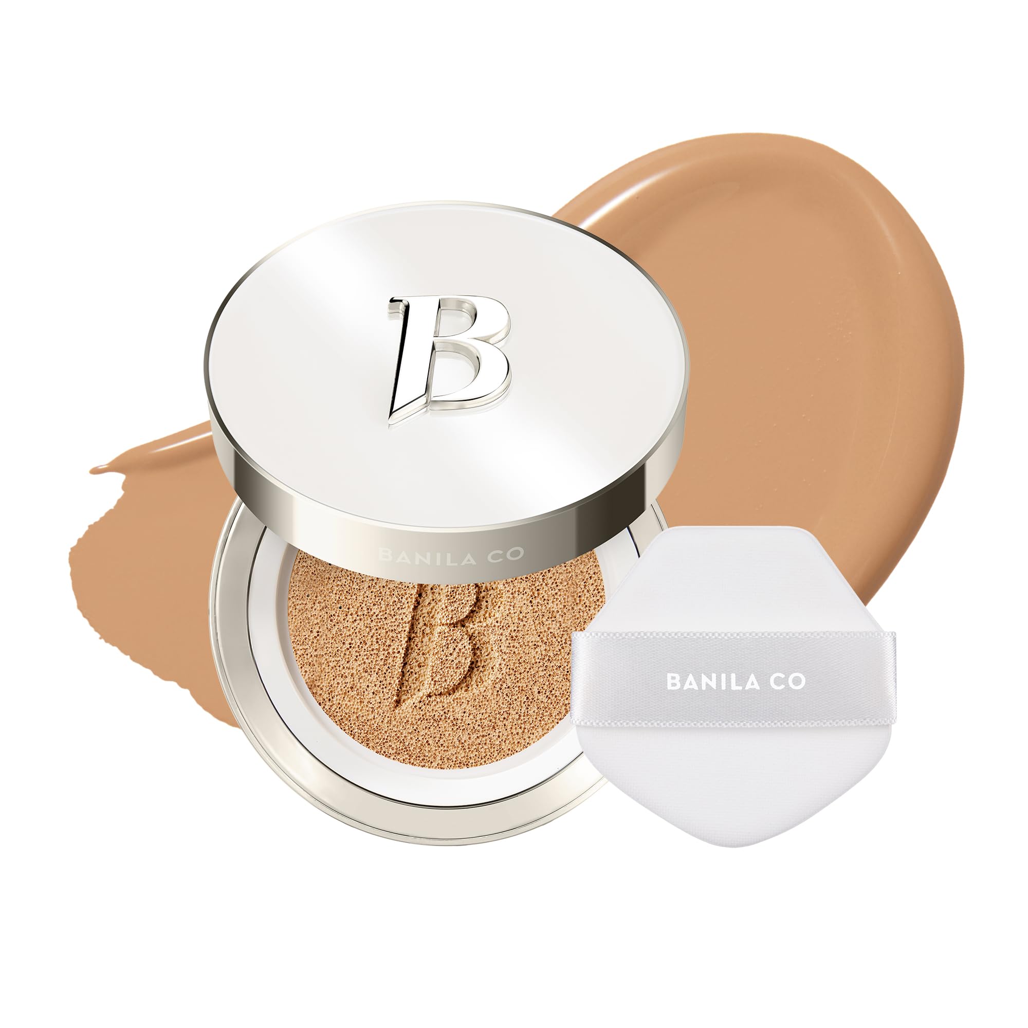 BANILA CO Covericious Ultimate Cover Cushion | Pore Blurring & Seamless Finish | Up to 100HR Long-Wear Matte Foundation | 20 Inclusive Shades | Korean Cushion Foundation (14g / 0.49 oz), 23N MEDIUM