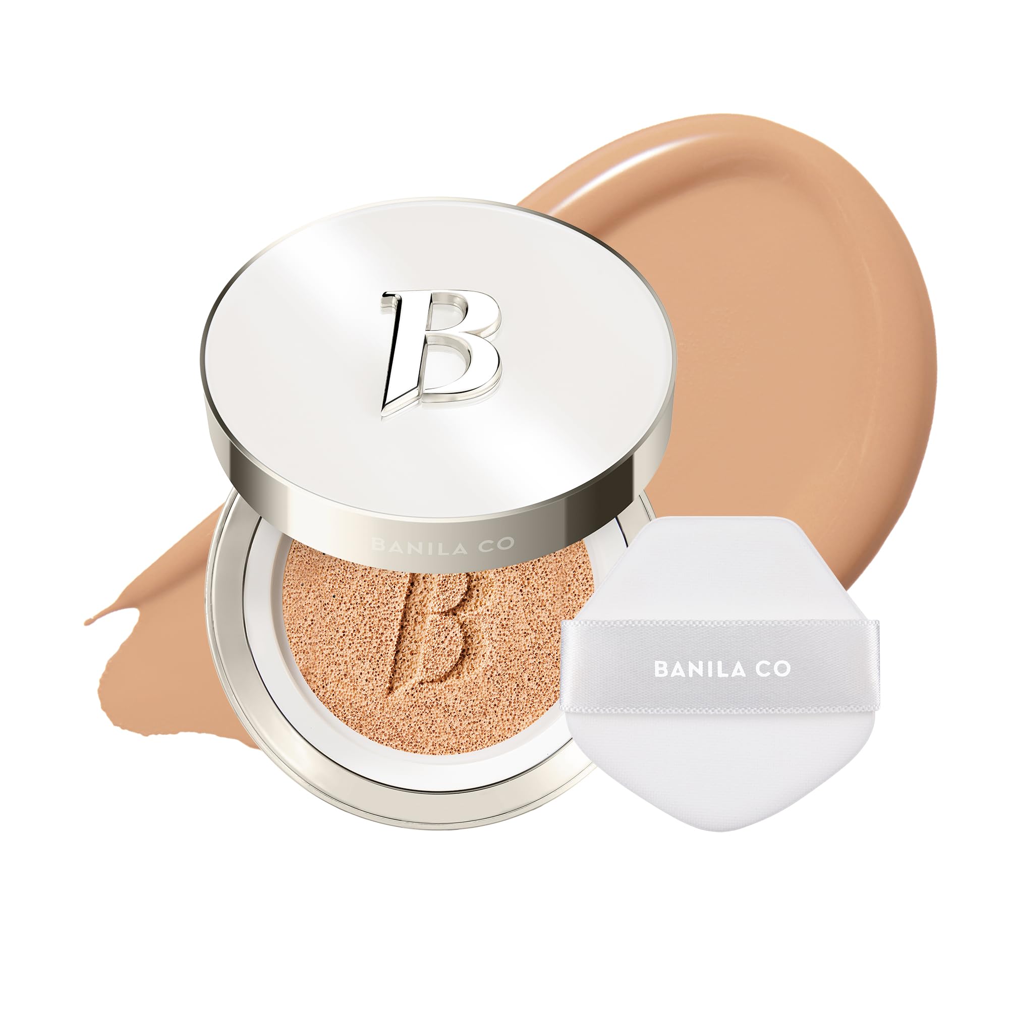 BANILA CO Covericious Ultimate Cover Cushion | Pore Blurring & Seamless Finish | Up to 100HR Long-Wear Matte Foundation | 20 Inclusive Shades | Korean Cushion Foundation (14g / 0.49 oz), 23N MEDIUM