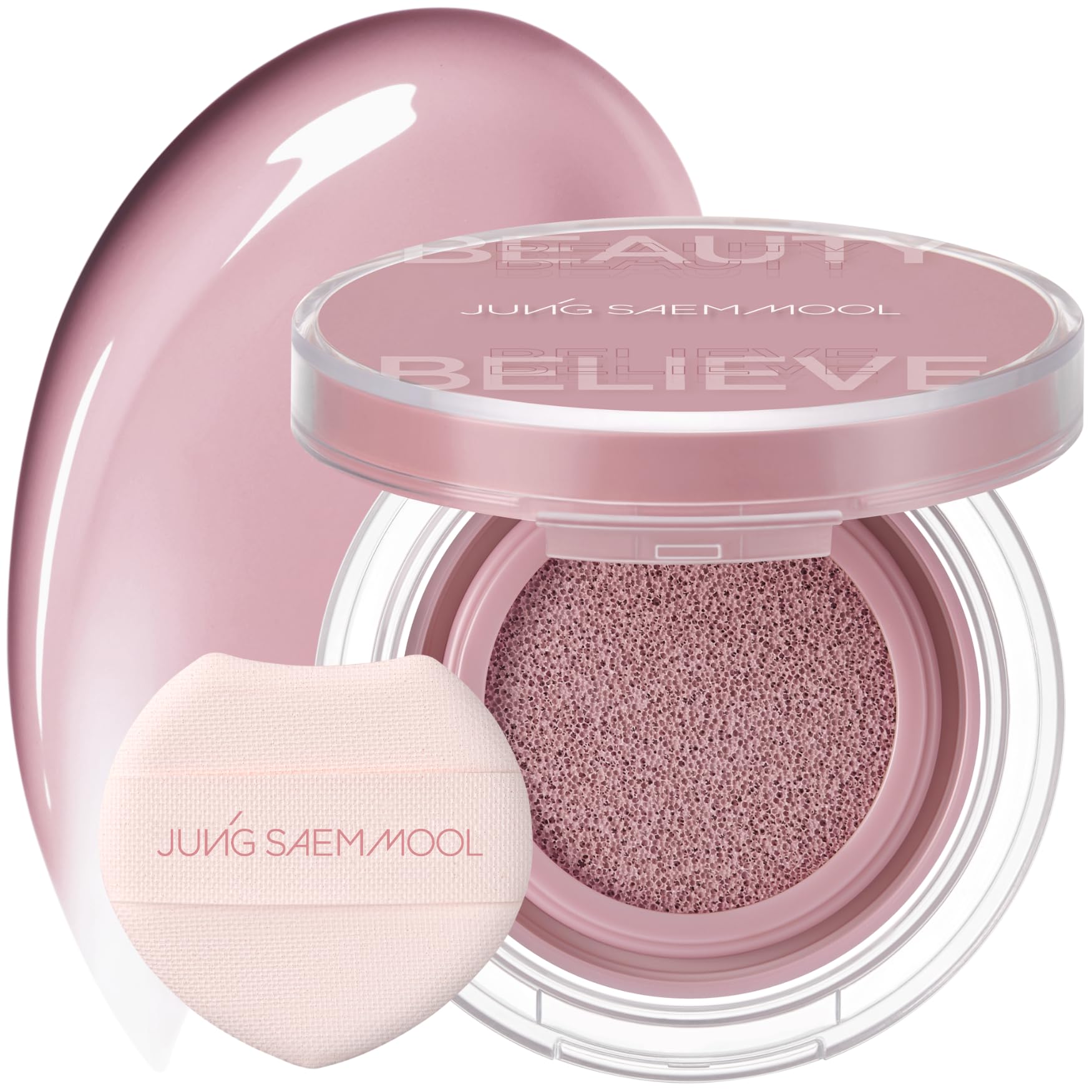 JUNG SAEM MOOL Artist Cushion Blush | Easy to Blend with Puff, Buildable Liquid Blush for Cheeks with a Natural & Matte Finish, Korean Makeup (Blur | Nutty Rose)