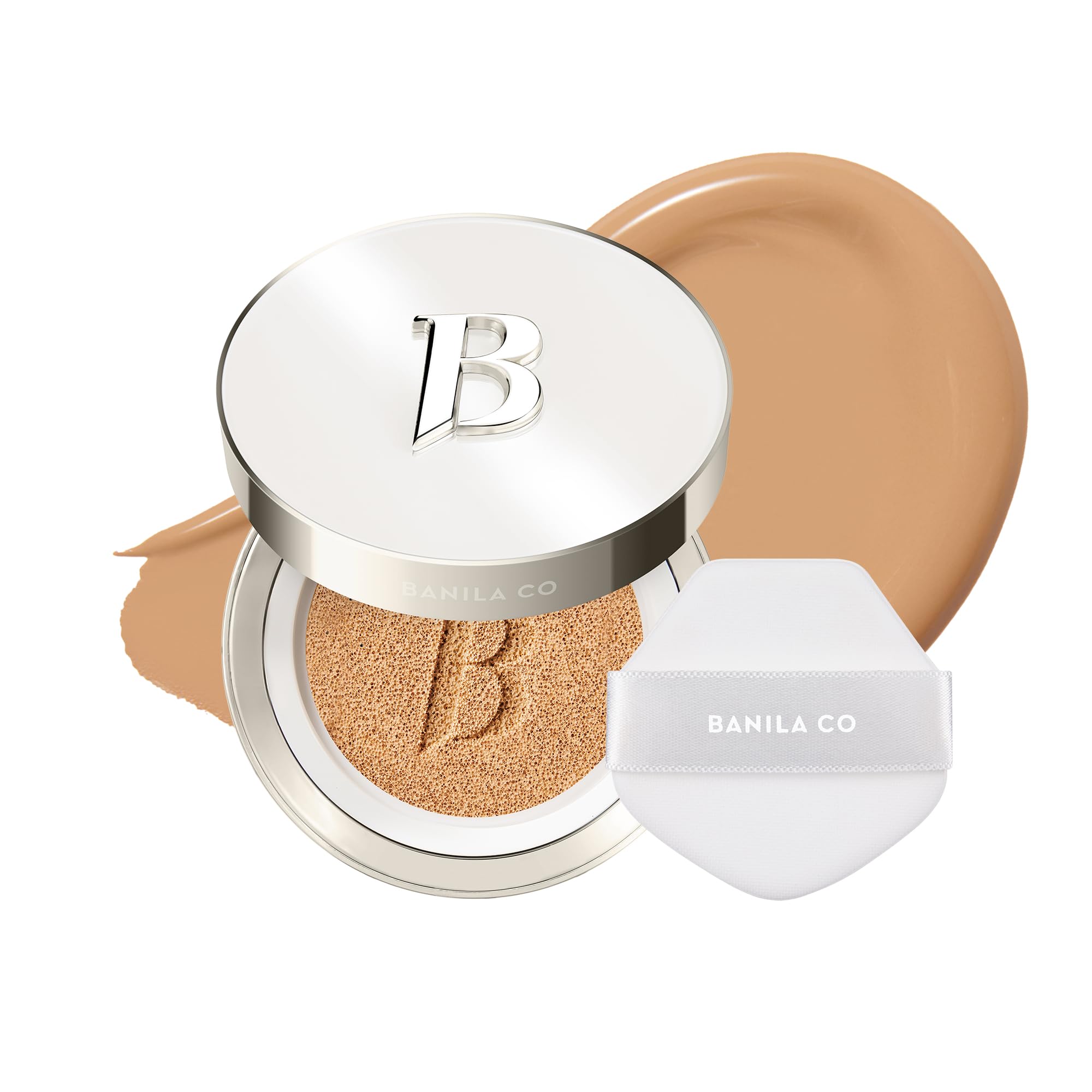 BANILA CO Covericious Ultimate Cover Cushion | Pore Blurring & Seamless Finish | Up to 100HR Long-Wear Matte Foundation | 20 Inclusive Shades | Korean Cushion Foundation (14g / 0.49 oz), 23N MEDIUM